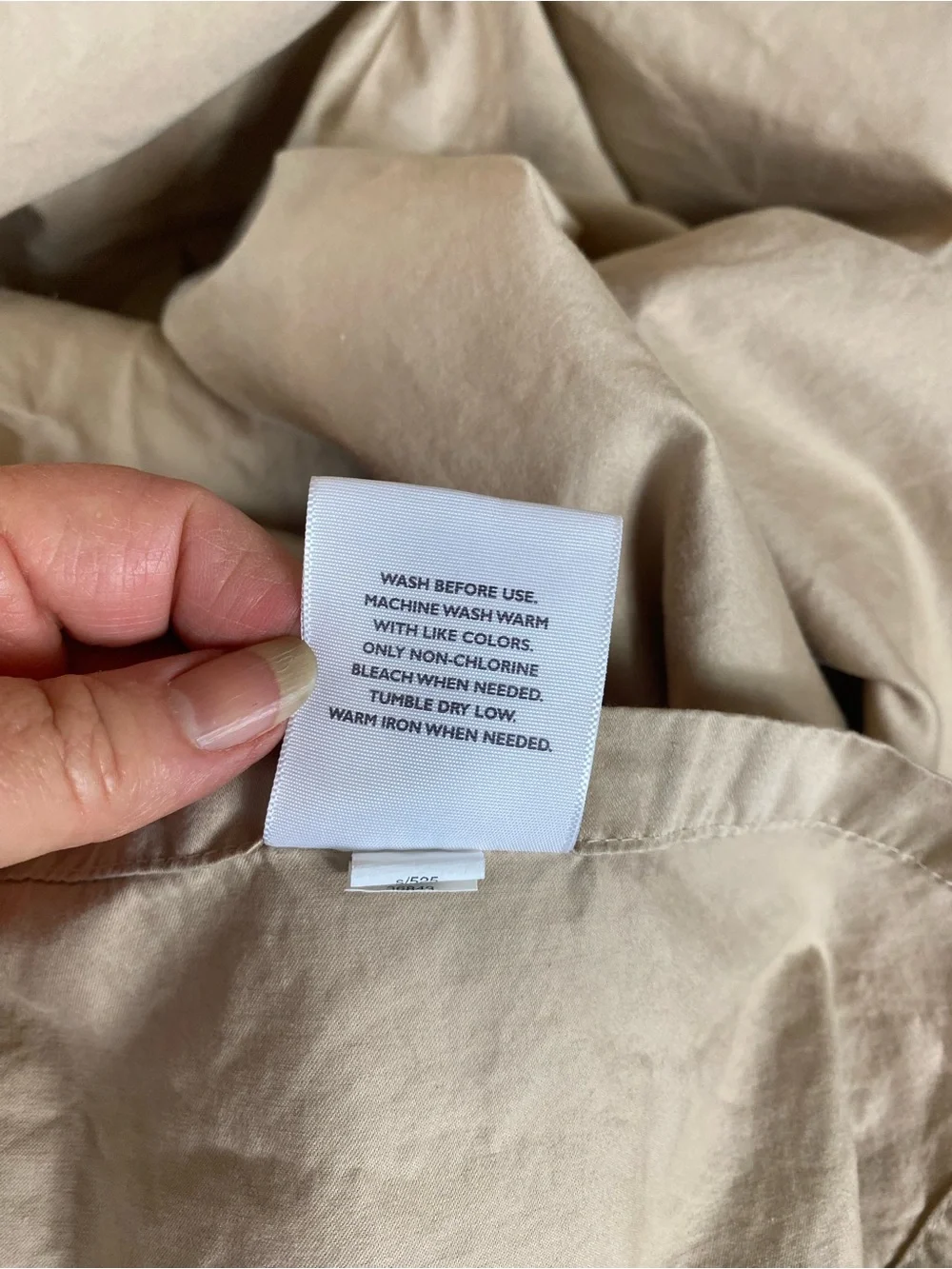 Hotel Collection Tan  King size cotton Like New